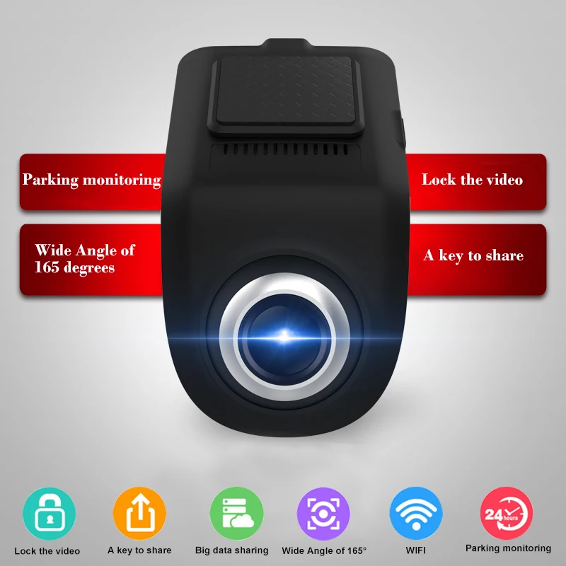 VicTsing 1080P One-way Car Recorder Navigation FHD Car DVR Camera Video Recorder WiFi ADAS G-sensor USB Driving Recorder Android (14)