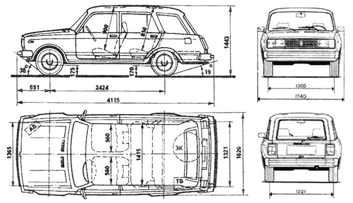 фото ВАЗ-2104 компоновка