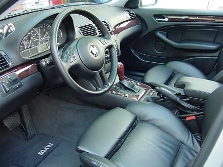 BMW 330i Black Leather Interior