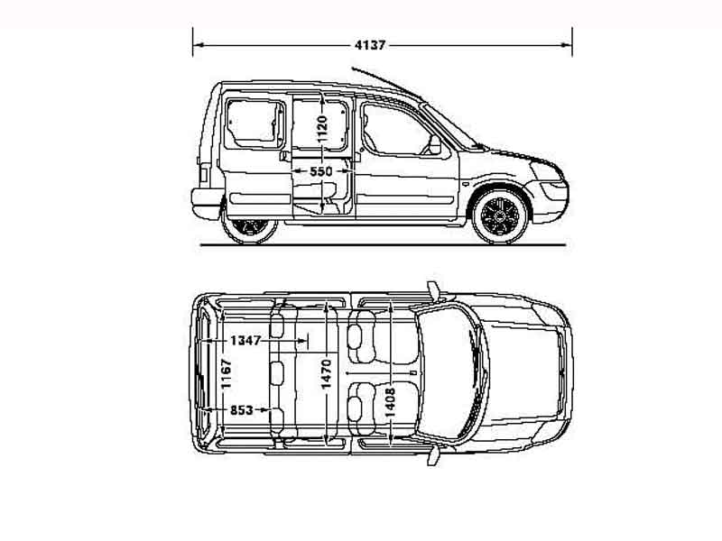 Ситроен берлинго размер багажника
