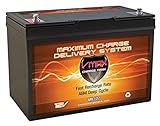 VMAX MR127 12 Volt 100Ah AGM Deep Cycle Maintenance Free Battery Compatible with Boats and 40-100lb, minnkota, Cobra,