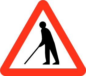 Traffic sign of Bangladesh: Warning for elderly