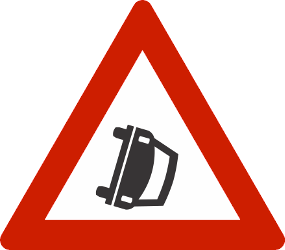 Traffic sign of Norway: Warning for accidents