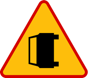 Traffic sign of Poland: Warning for accidents