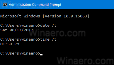 Windows 10 Cmd See Time 