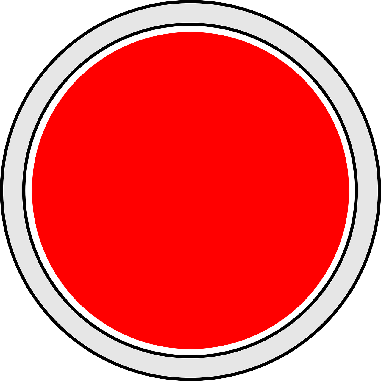 Знак с красным кругом и белым фоном