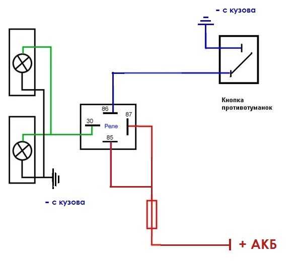 Схема подключения авто реле